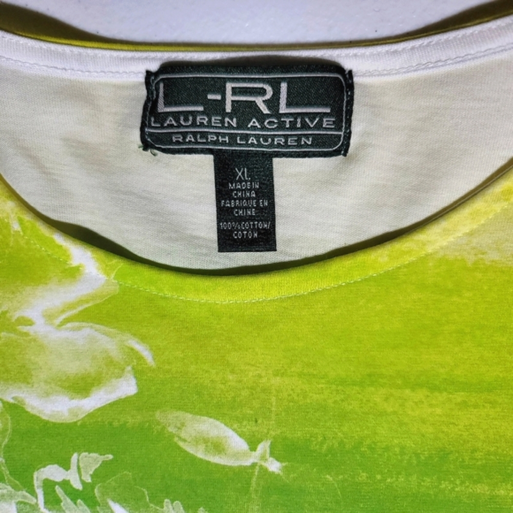 Ralph Lauren L-RL Active Womens Long Sleeve Floral Pullover Top Colorful Size XL - Picture 3 of 14